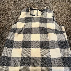 Banana Republic Navy and Cream Textured Top large